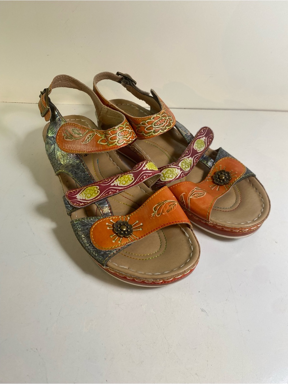L'Artiste Spring Step Sumacah Leather Sandals Size 41